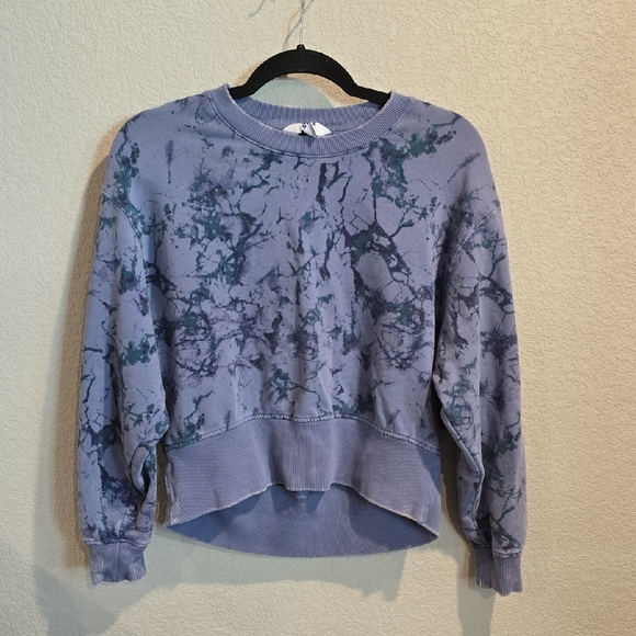 JoyLab Blue Patterned Sweatshirt - Picture 1 of 3